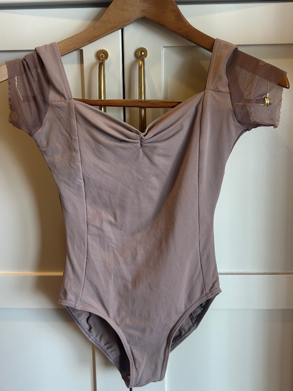 Dusty Mauve ballet leotard